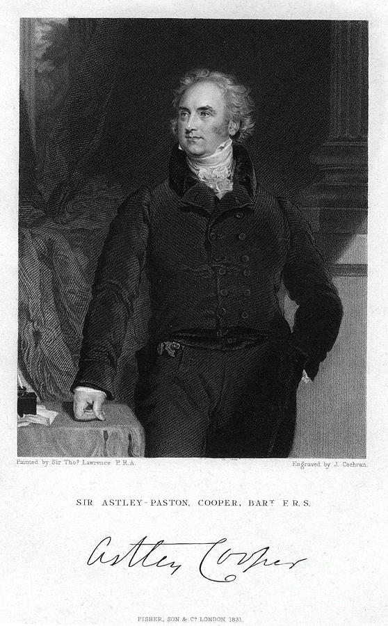 Sir Astley Paston Cooper, 1st Baronet Drawing by Print Collector