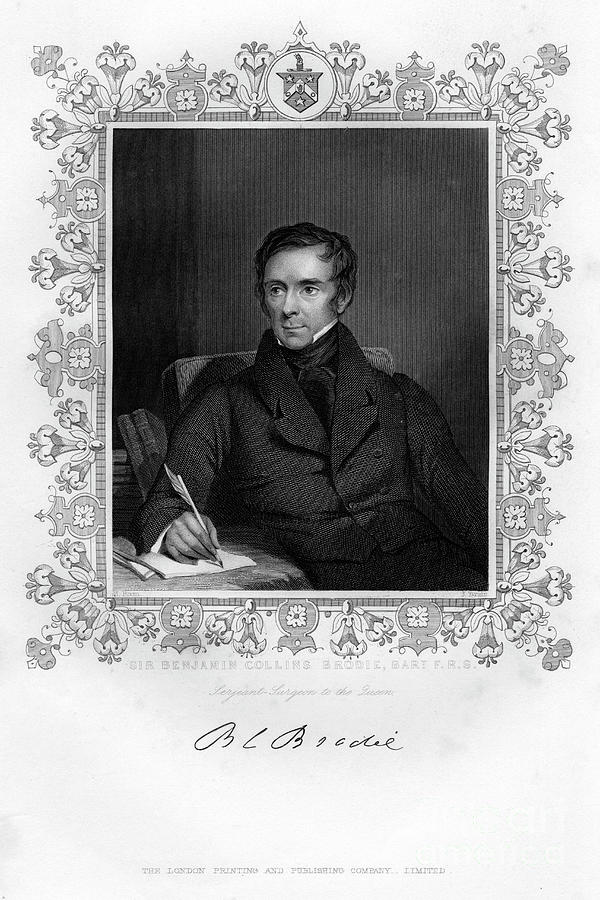 Sir Benjamin Collins Brodie, 19th Drawing by Print Collector