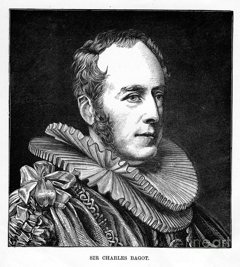 Sir Charles Bagot, English Diplomat Drawing by Print Collector Fine