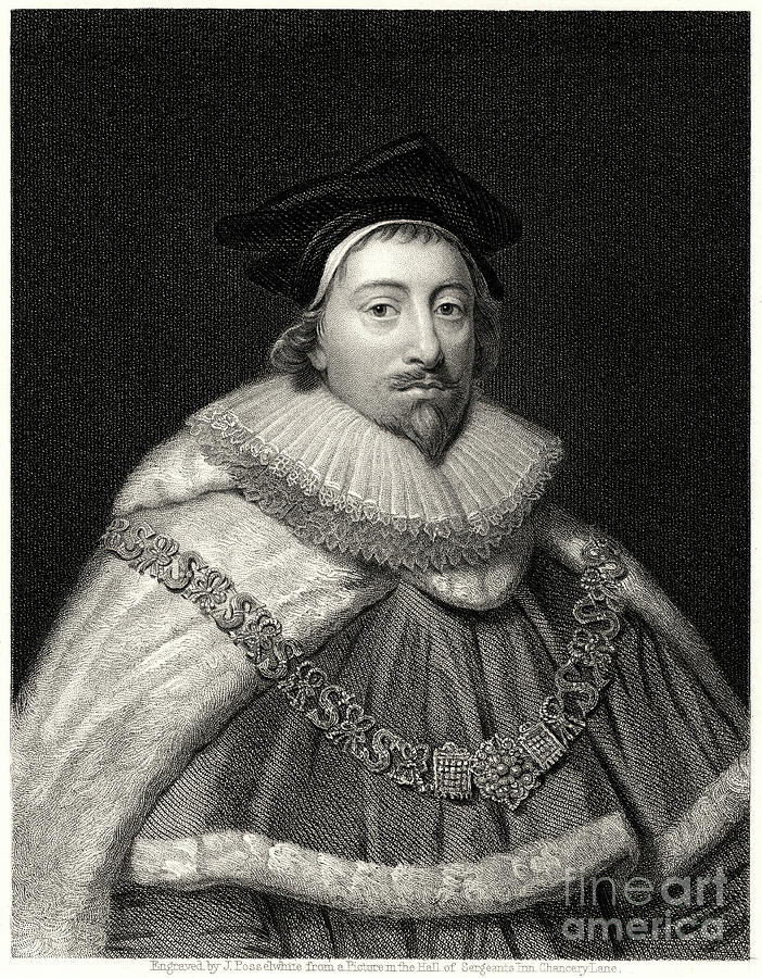 Sir Edward Coke, Recorder Of London Drawing by Print Collector