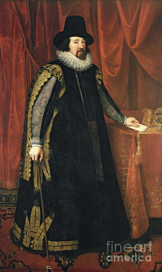 Sir Francis Bacon Painting by Paul Van Somer