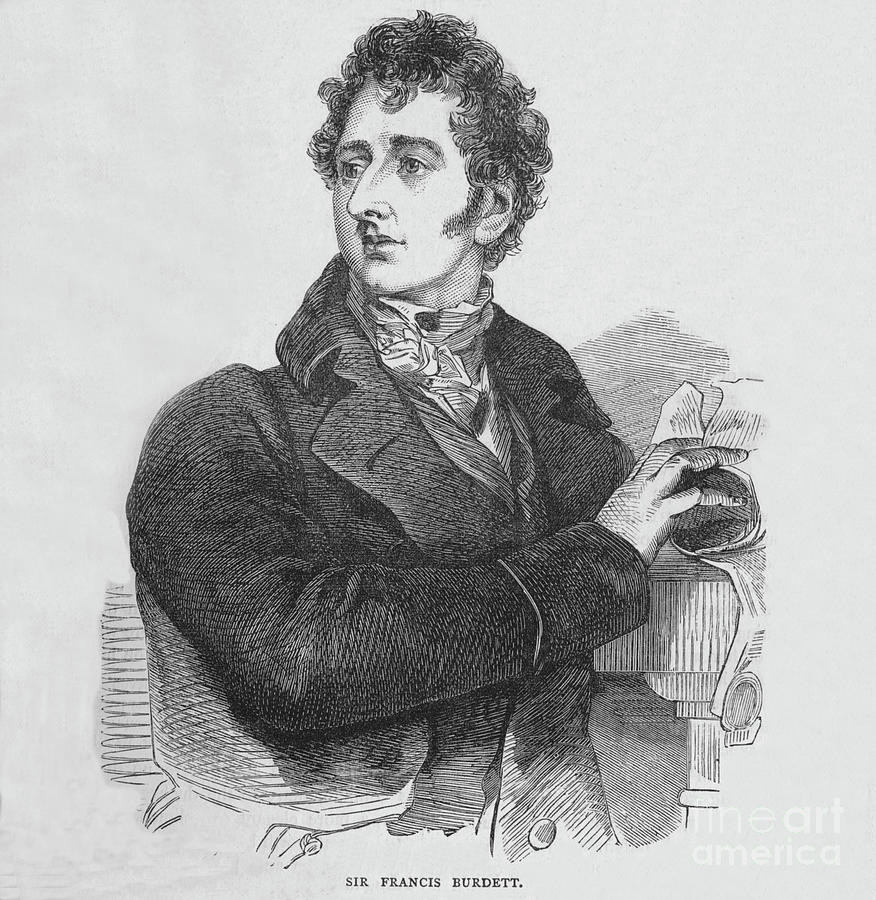 Sir Francis Burdett, English Reformist Drawing by Print Collector