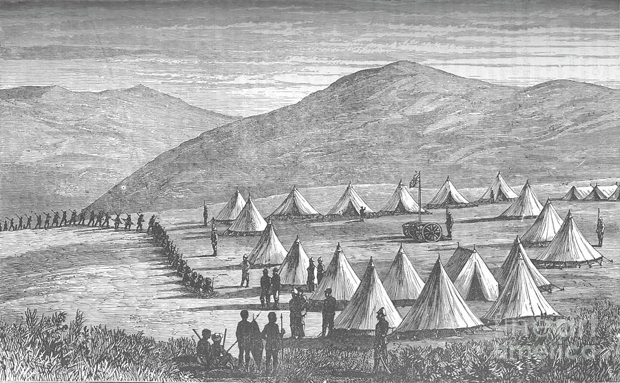 Sir Garnet Wolseleys Camp At Ulundi Drawing by Print Collector