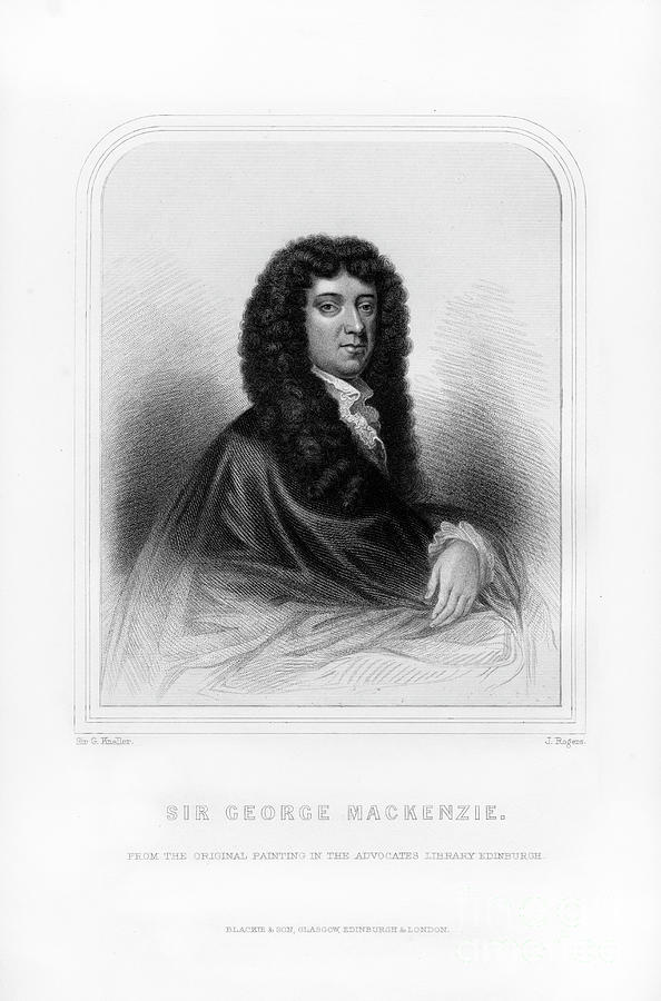 Sir George Mackenzie Of Rosehaugh Drawing by Print Collector