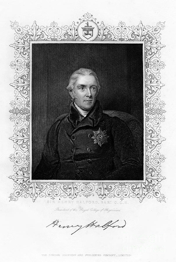Sir Henry Halford, British Physician Drawing by Print Collector