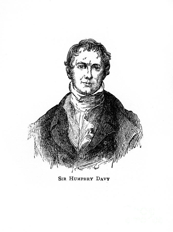 Sir Humphry Davy, Cornish Chemist Drawing by Print Collector
