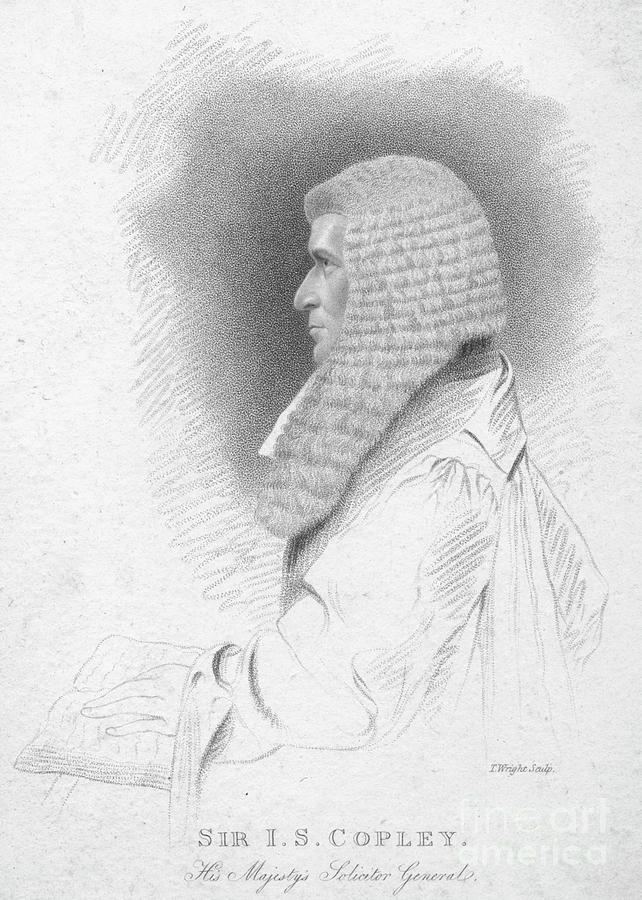 Sir I S Copley Drawing by Print Collector