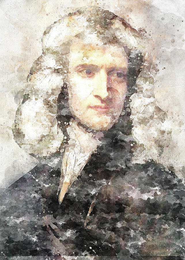 Sir Isaac Newton Digital Art By Ahmad Taufiq Fine Art America 9075