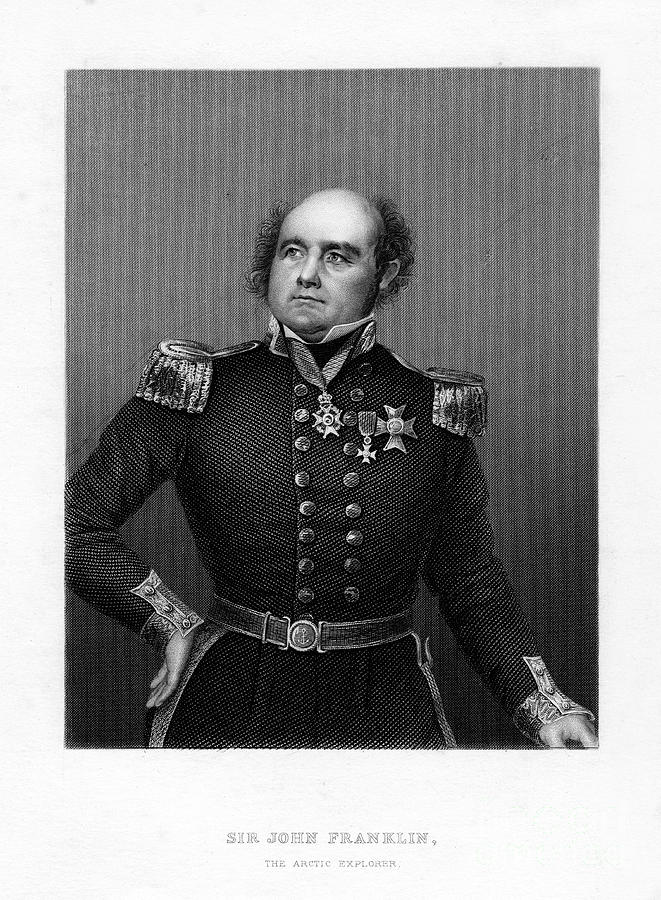 Sir John Franklin, English Sea Captain Drawing by Print Collector