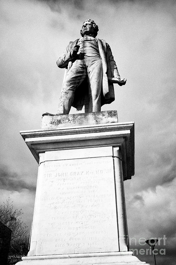 Statue Photograph - sir john gray memorial statue on oconnell street Dublin Republic of Ireland europe by Joe Fox Statue Photograph - sir john gray memorial statue on oconnell street Dublin Republic of Ireland europe by Joe Fox