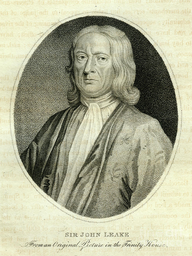 Sir John Leake, British Admiral, 18th Drawing by Print Collector