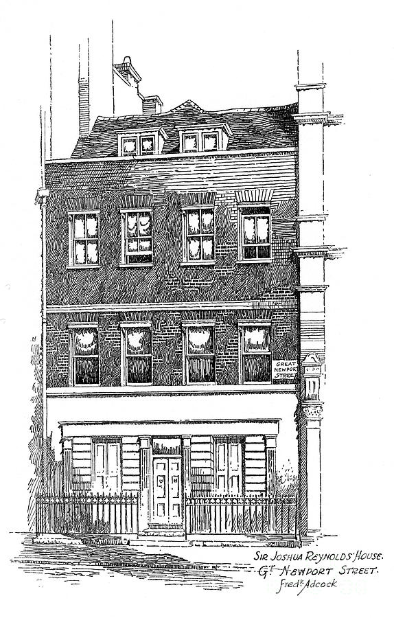 Sir Joshua Reynolds House, Great Drawing by Print Collector