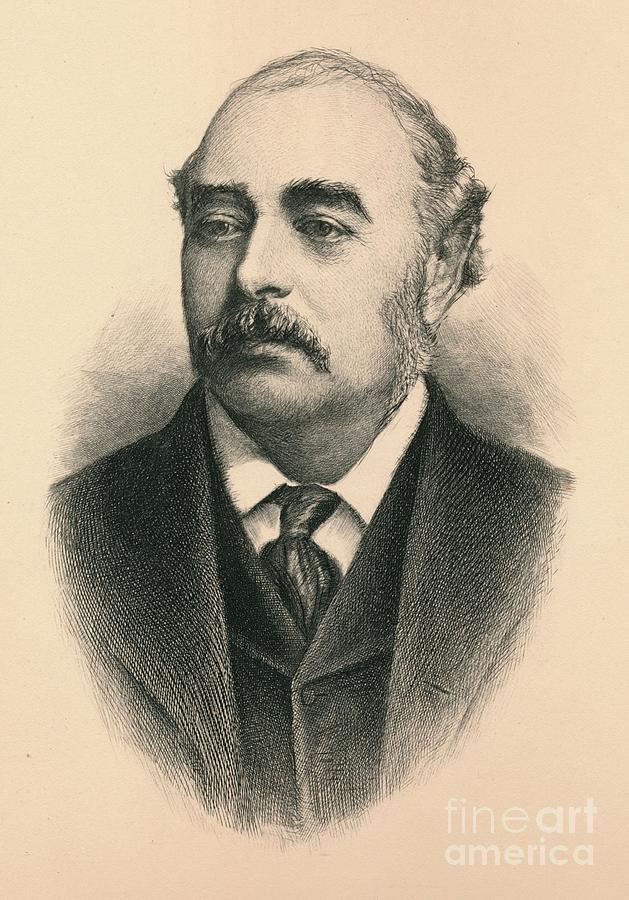 Sir Matthew White Ridley, 1st Viscount Drawing by Print Collector