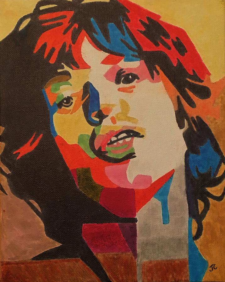 The Rolling Stones Painting - Sir Mick Jagger by John Cunnane