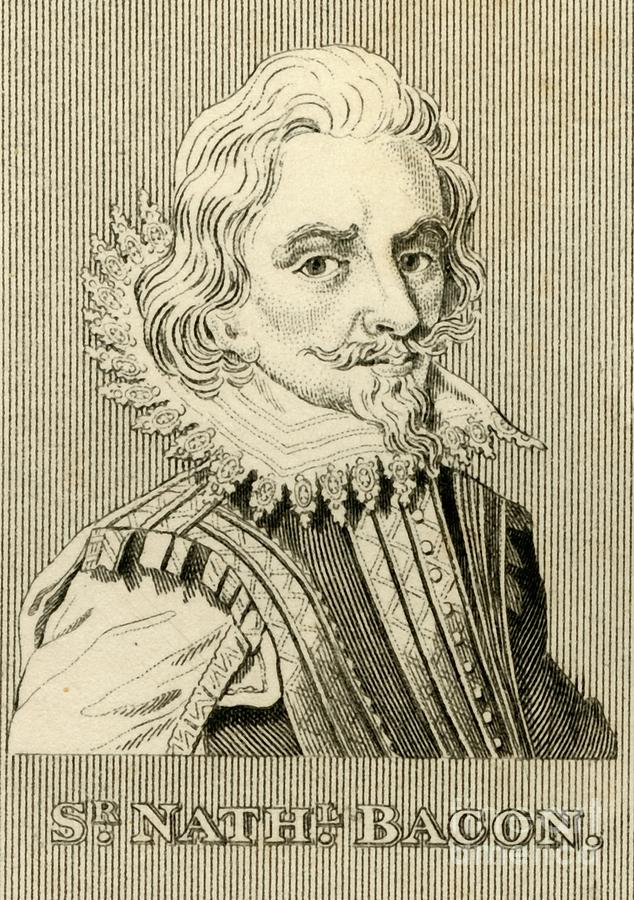 Sir Nathaniel Bacon Drawing by Print Collector