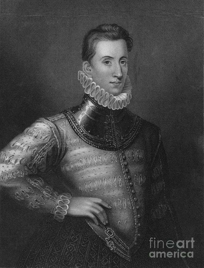 Sir Philip Sidney, 1838 Drawing by Print Collector