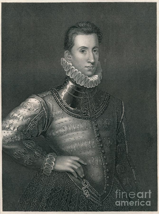 Sir Philip Sidney Drawing by Print Collector