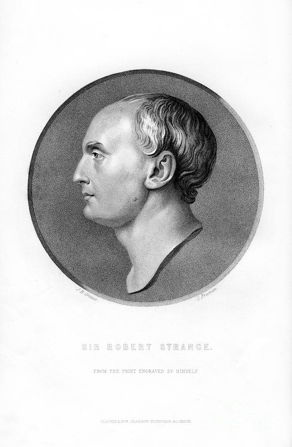 Sir Robert Strange, Scottish Artist Drawing by Print Collector