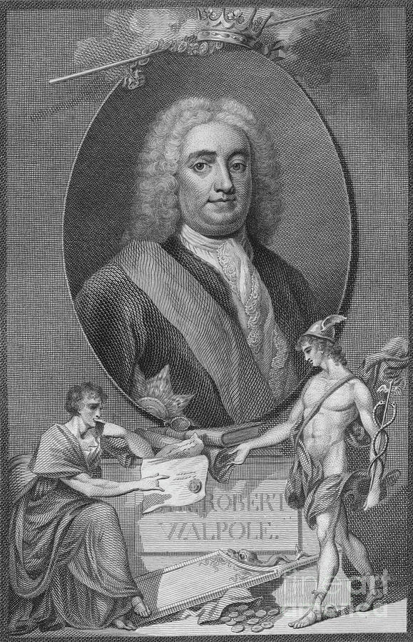 Sir Robert Walpole Drawing by Print Collector