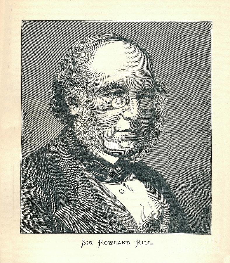 Sir Rowland Hill, Originator Drawing by Print Collector