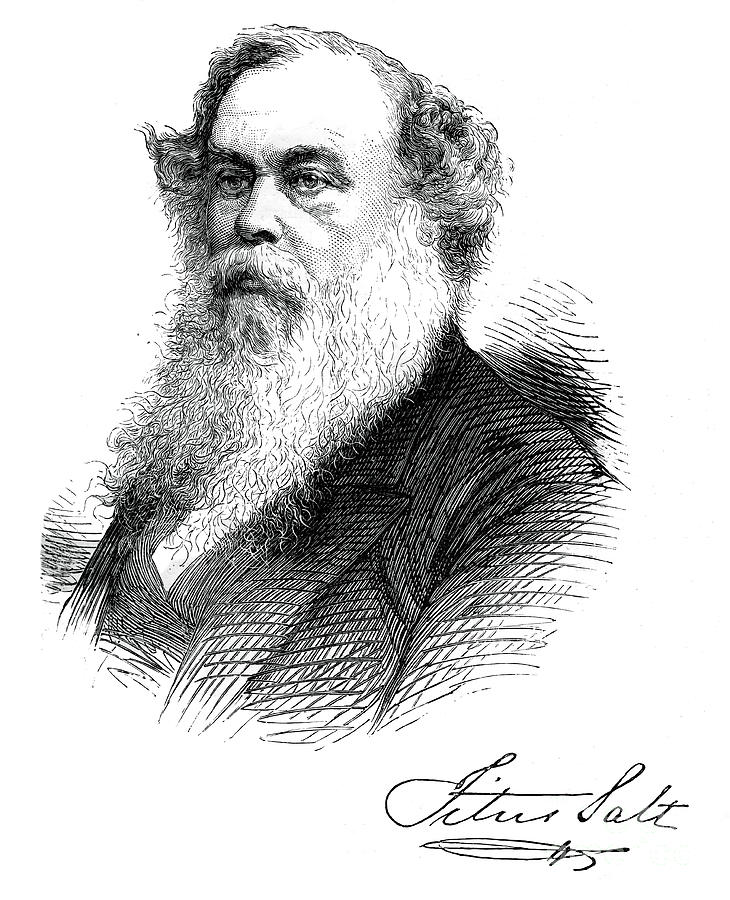 Sir Titus Salt, British Manufacturer Drawing by Print Collector