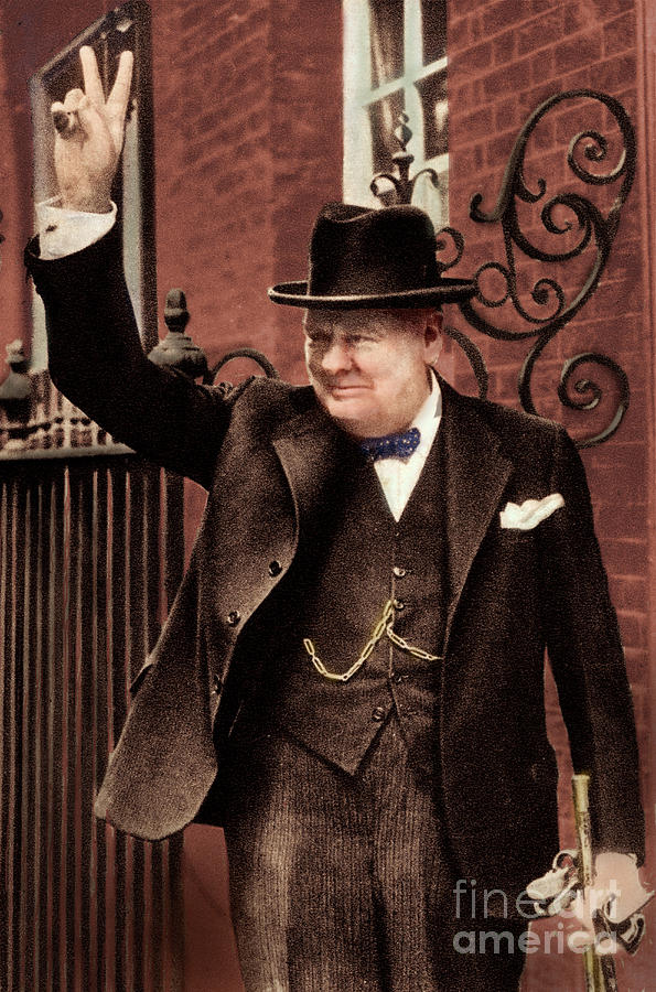 Sir Winston Churchill Photograph by Unknown