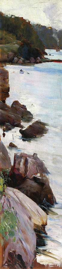 Impressionism Painting - Sirius Cove - Digital Remastered Edition by Arthur Streeton