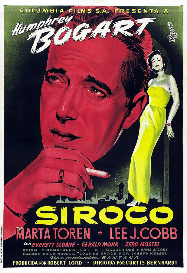 Humphrey Bogart Photograph - Sirocco by Globe Photos