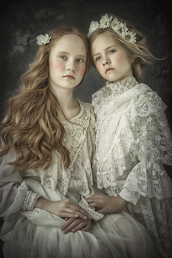Lace Photograph - Sister Love by Carola Kayen-mouthaan