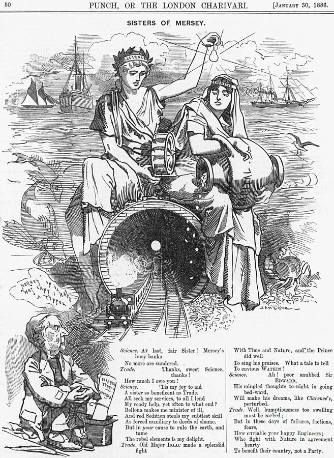 Sisters Of Mersey, 1886 Drawing by Print Collector