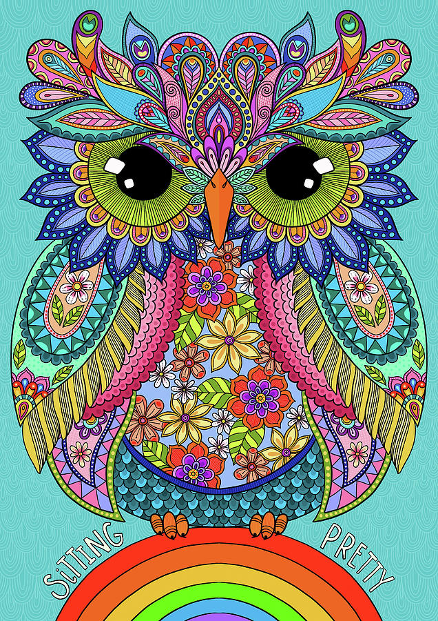 Sittin Pretty Owl Digital Art by Hello Angel - Fine Art America