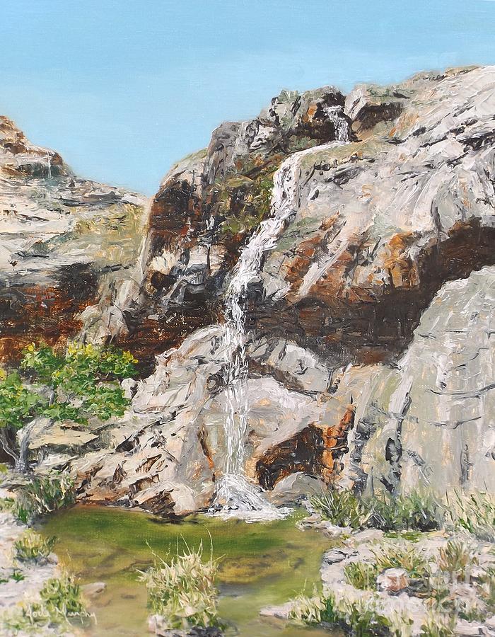 Mountain Painting - Sitting Bull Falls by Jodi Murphy
