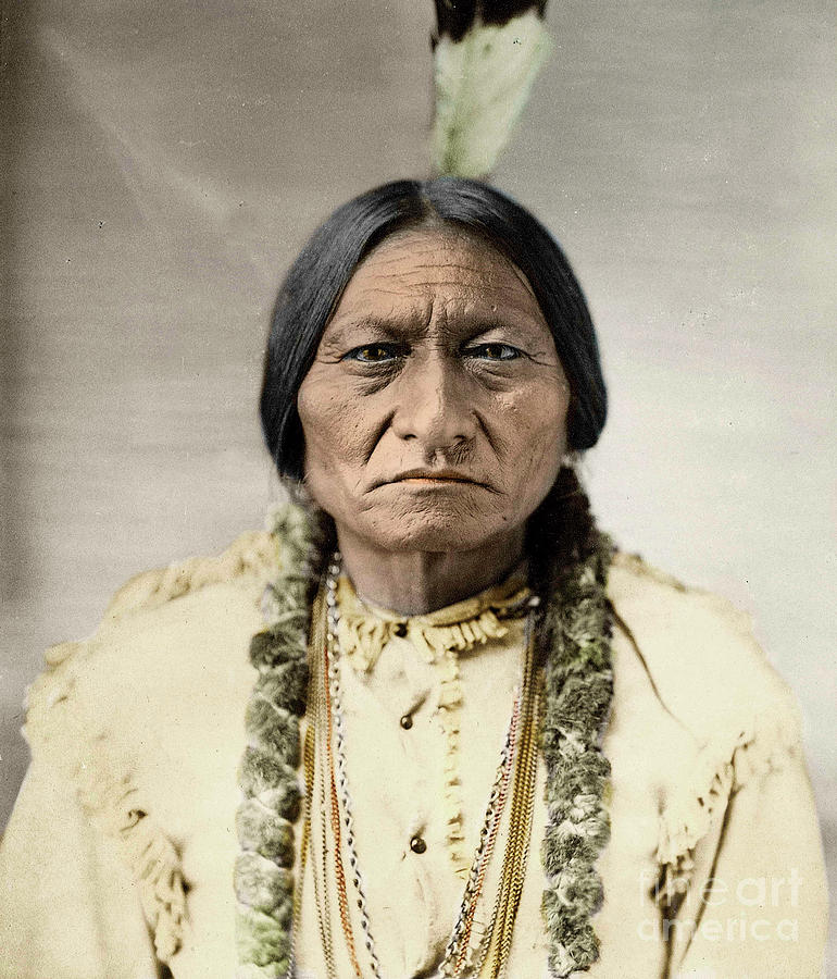 Native American Photograph - Sitting Bull, Native North American Chief by David Frances Barry