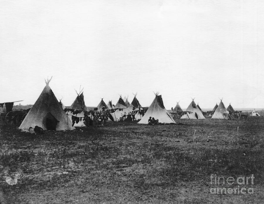 Camping Photograph - Sitting Bulls Camp At Standing Rock by Bettmann