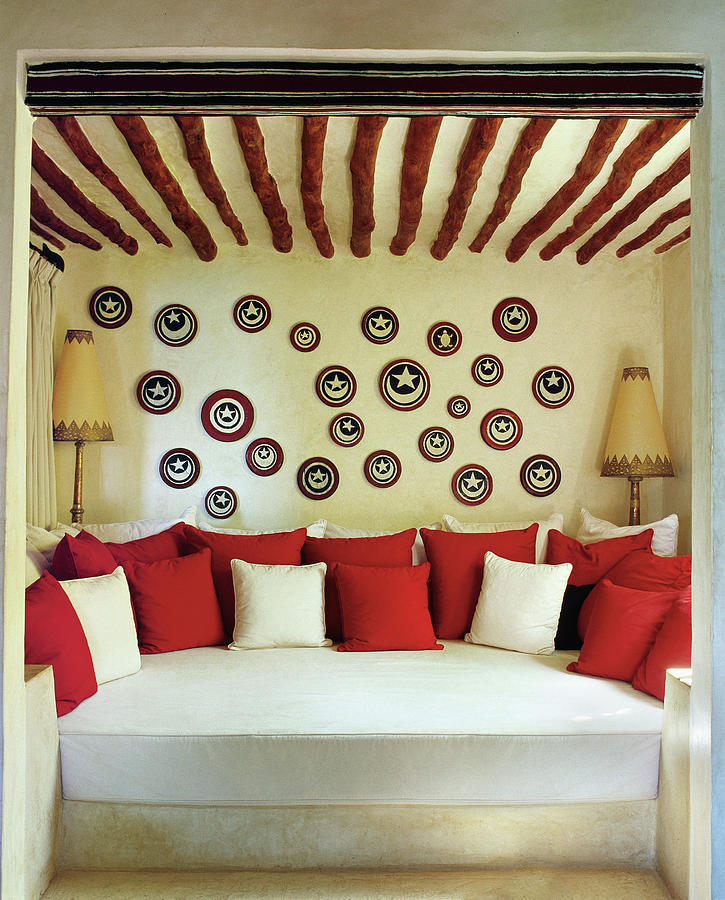 Sitting Nook With Pillows In Lamu Photograph by Tim Beddow