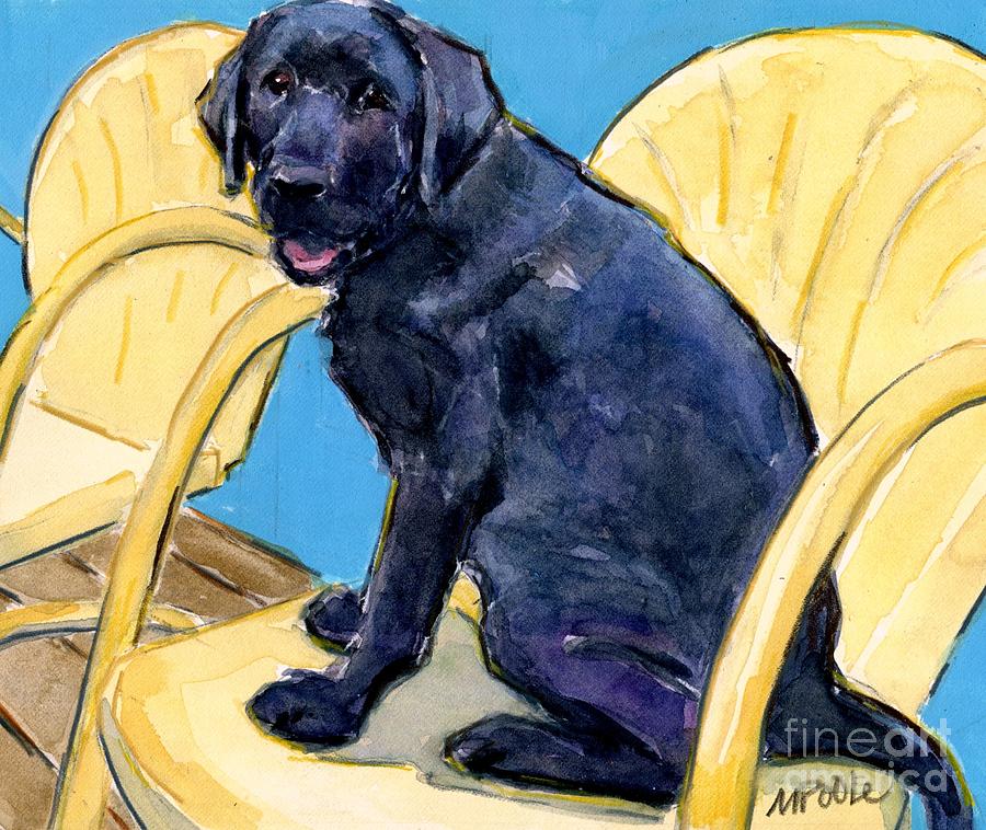 Sitting Pretty  Painting by Molly Poole