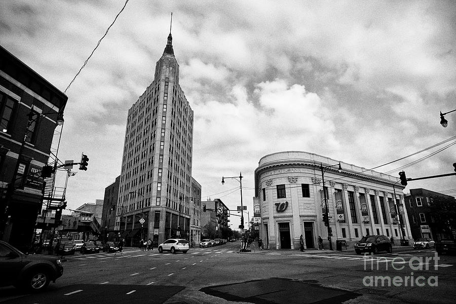 Chicago Photograph - six corners intersection of milwaukee north and damen in wicker park Chicago IL USA by Joe Fox Chicago Photograph - six corners intersection of milwaukee north and damen in wicker park Chicago IL USA by Joe Fox