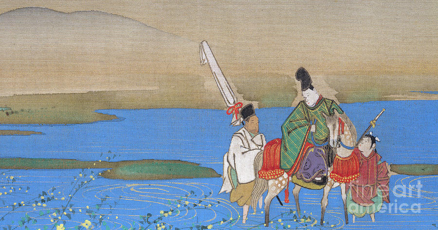 Six Jewel Rivers Mu-tamagawa Drawing by Heritage Images