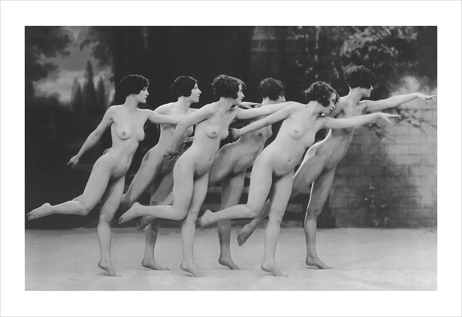 Six Nude Dancers Painting by Unknown