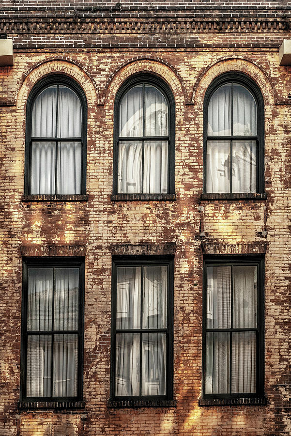 Architecture Photograph - Six Windows by Frances Ann Hattier