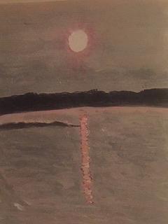 Sizzling Sunset Painting by Nina Jatania