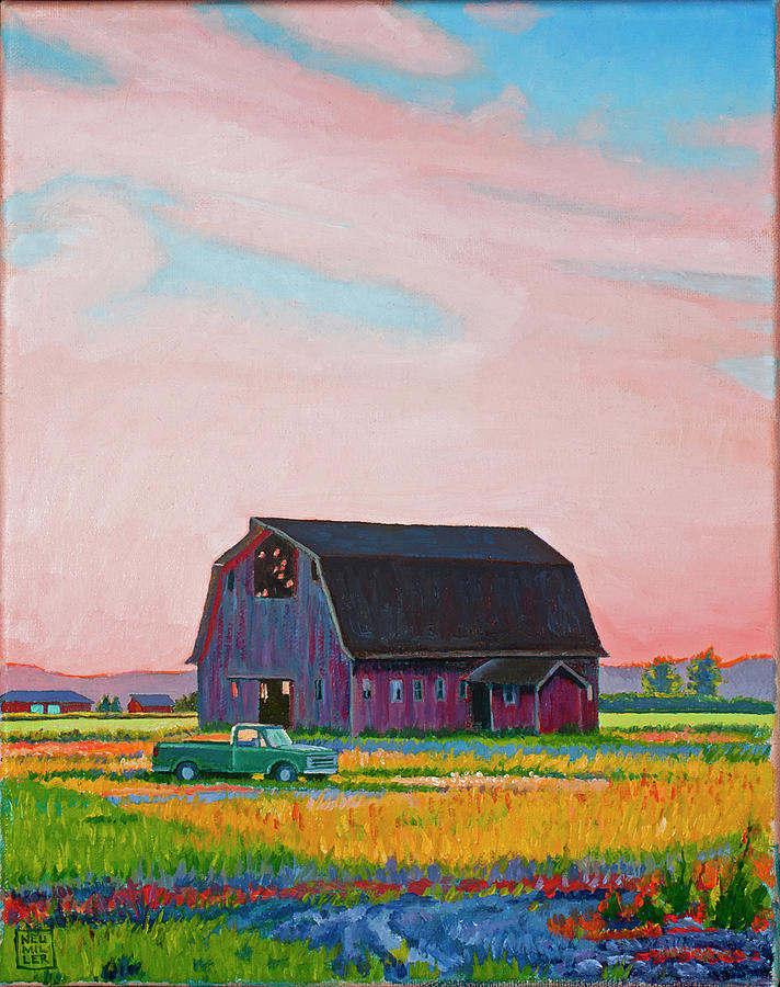 Skagit Valley Afternoon Painting by Stacey Neumiller