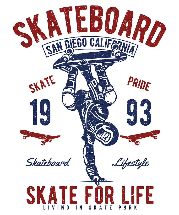 Skate For Life Digital Art by Long Shot