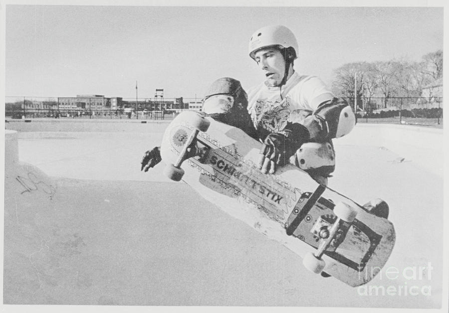 Skateboarder Kevin Day In The Air Photograph by Bettmann