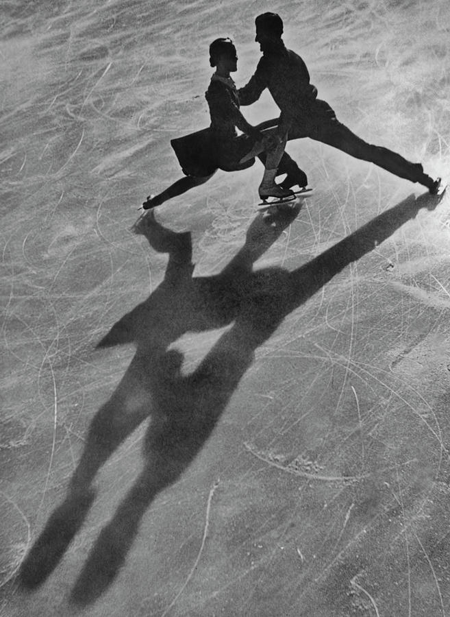 Skaters Shadows Photograph by Fpg