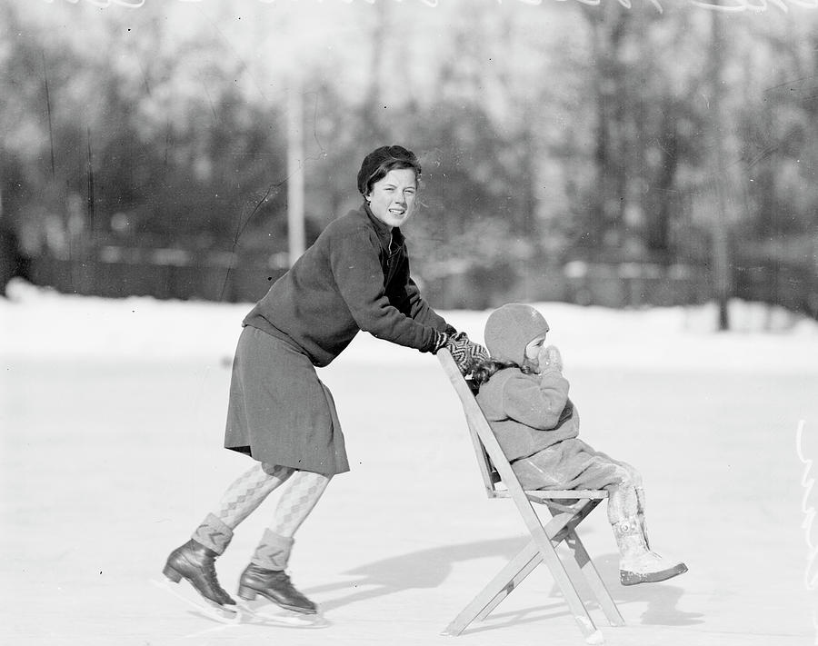 Skating Away Photograph by Chicago History Museum