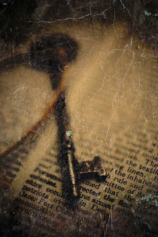Skeleton Key on Novel Photograph by Erin Cadigan
