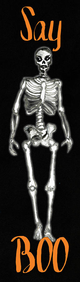Skeleton Mixed Media - Skeletons In The Closet I by Elizabeth Medley