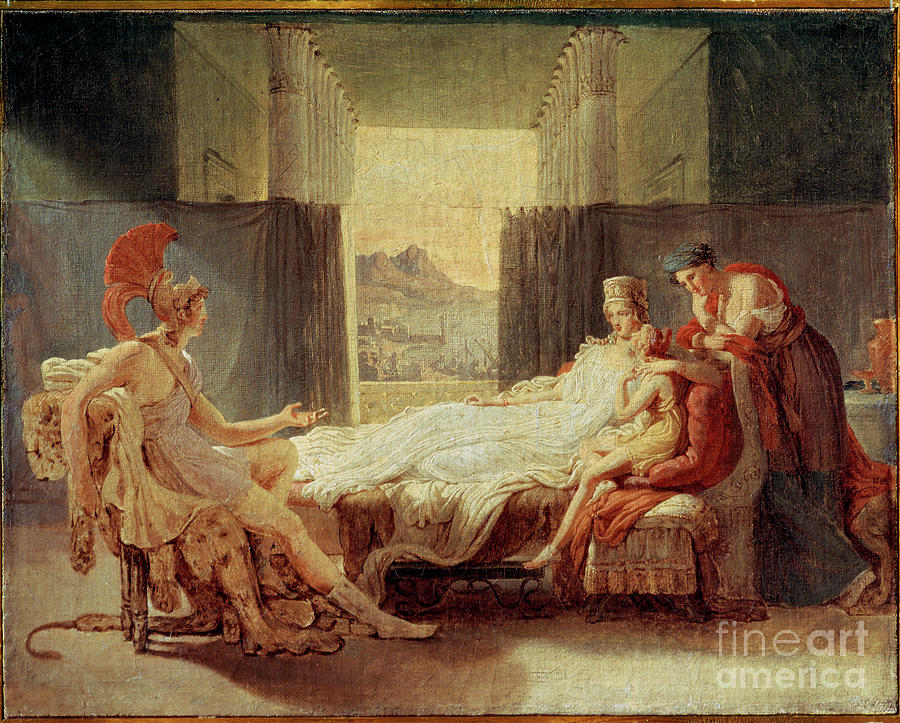 Sketch For Aeneas Telling Dido The Misfortunes Of Troy, Before 1813 Painting by Baron Pierre-narcisse Guerin
