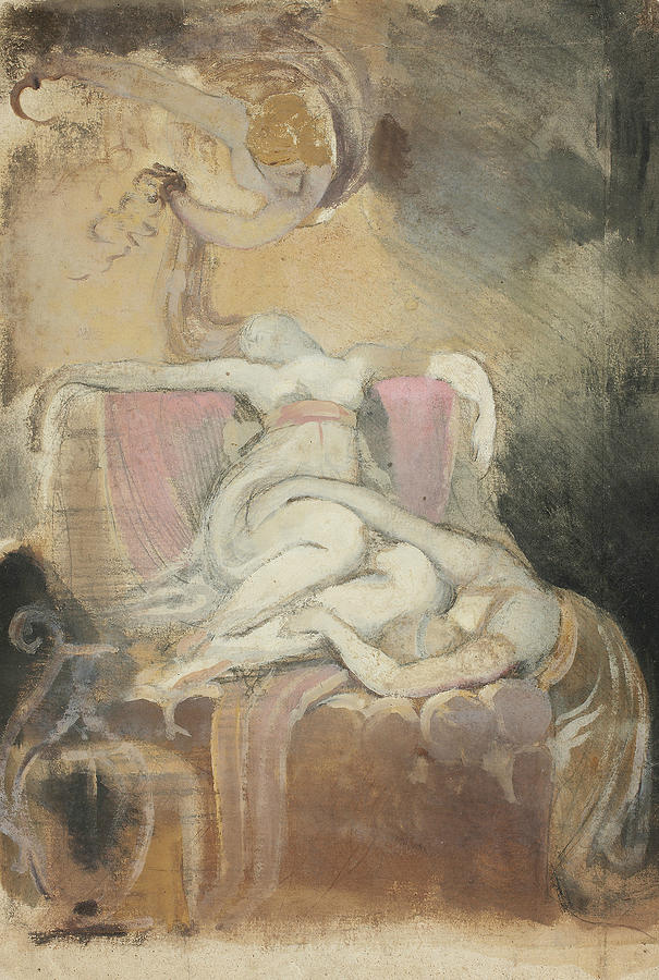 Sketch for Dido on the Funeral Pyre Painting by Henry Fuseli